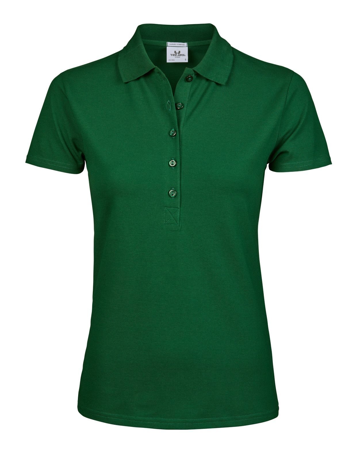 Polo stretch de luxe pour femmes - Vert forêt