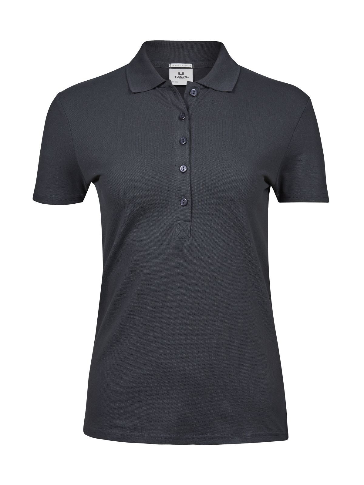 Polo stretch de luxe pour femmes - Gris foncé