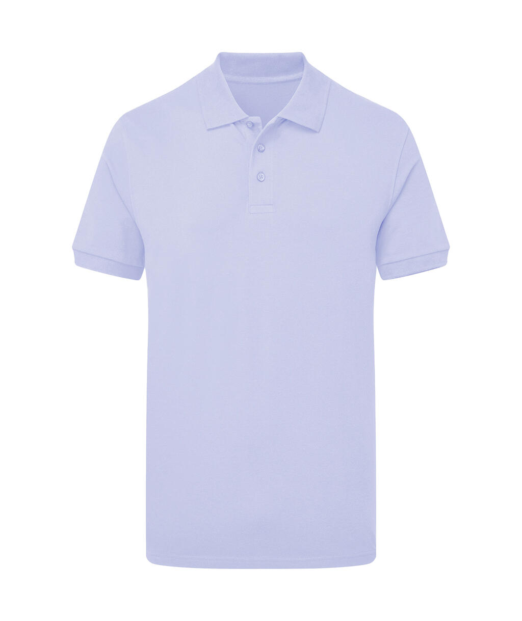 Stretchpoloshirt voor heren zonder merklabel. - 318 - BLAUW WATER