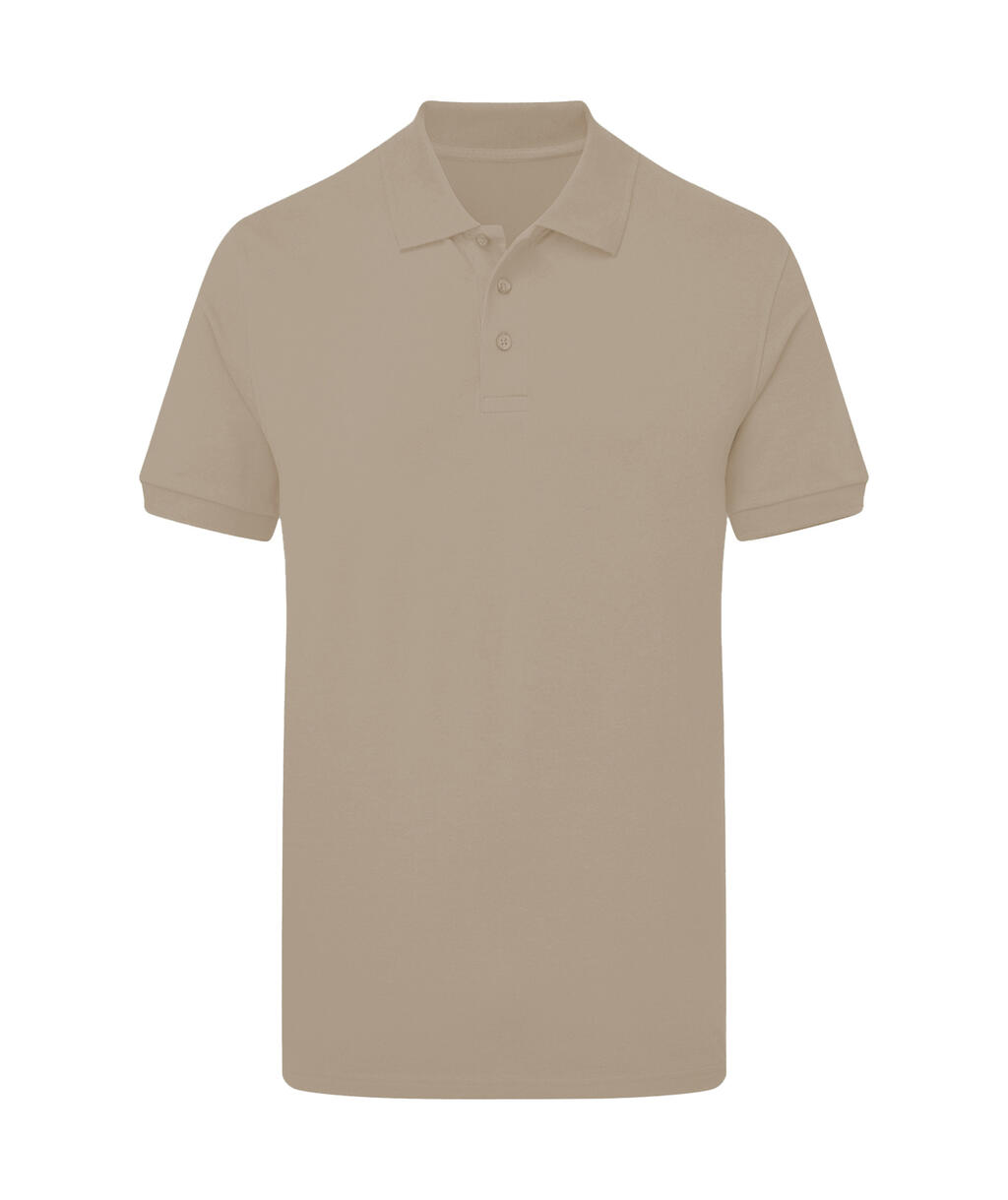 Stretchpoloshirt voor heren zonder merklabel. - 745 - PASTEL MACCHIATO