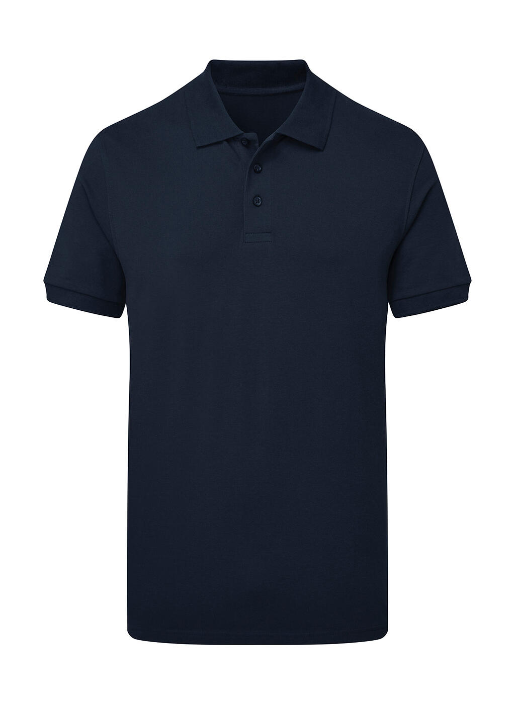 Stretchpoloshirt voor heren zonder merklabel. - 200 - Donker marineblauw
