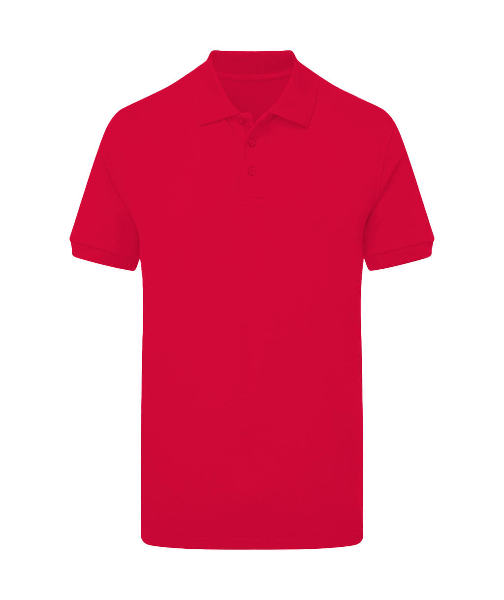 Stretchpoloshirt voor heren zonder merklabel. - 400 - Rood