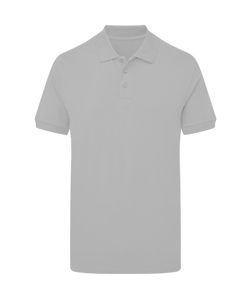 Stretchpoloshirt voor heren zonder merklabel. - 719 - LIGHT OXFORD