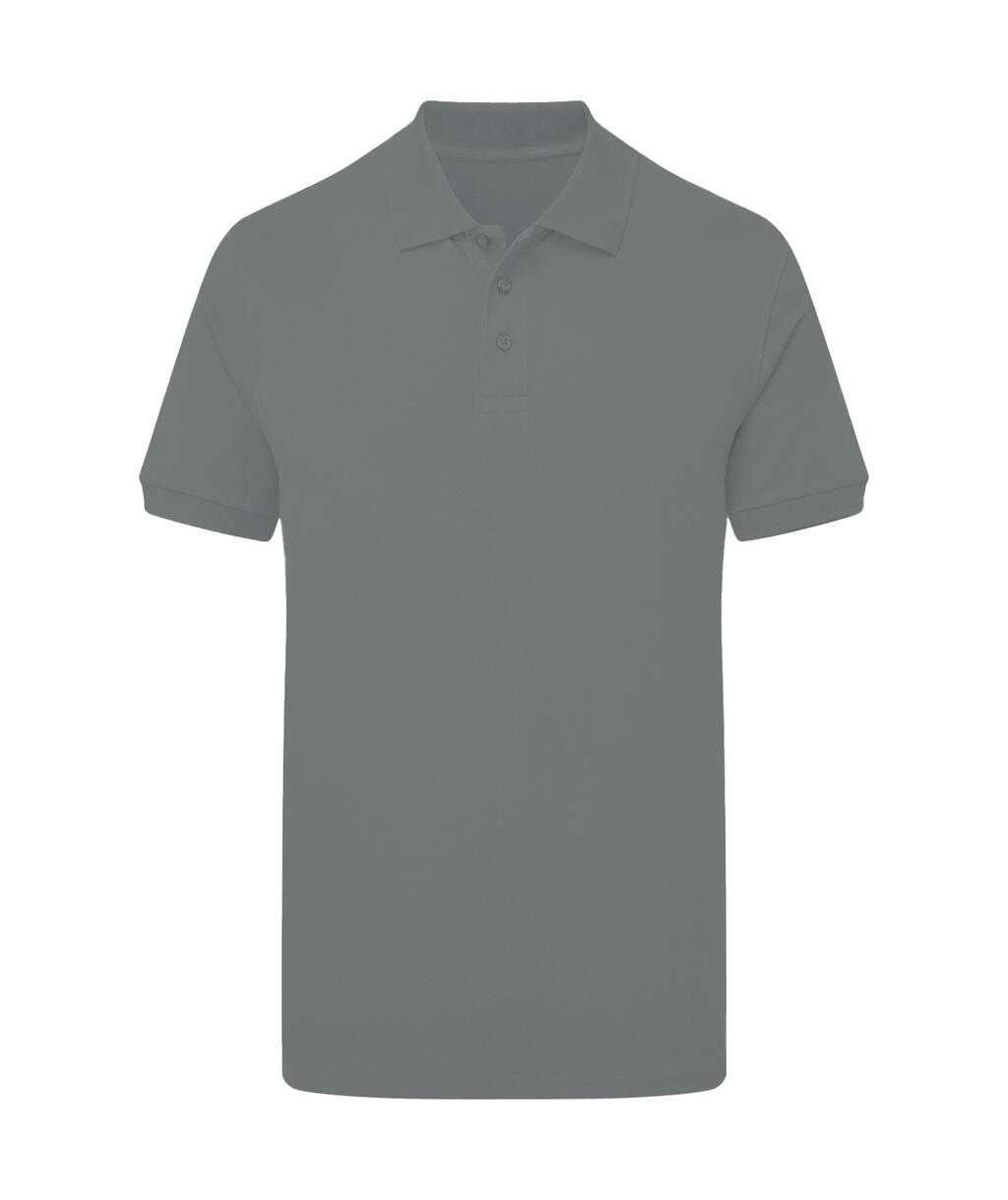 Stretchpoloshirt voor heren zonder merklabel. - 121 - Grijs