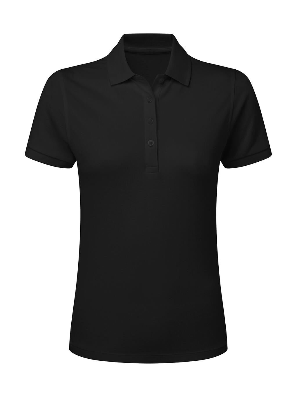 Polo stretch sans étiquette pour femme - 104 - Noir foncé