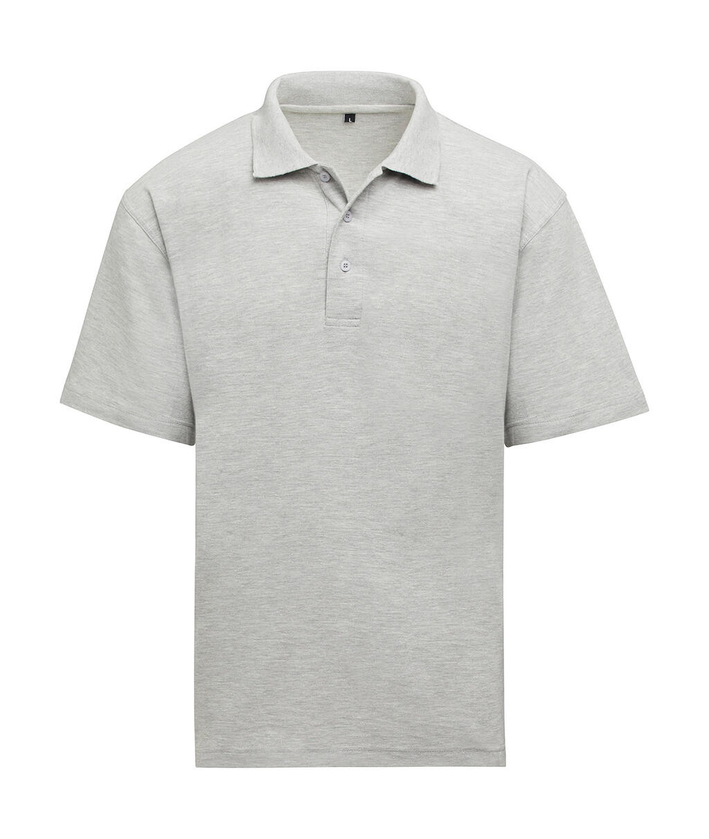 Polo unisexe - 123 - Gris chiné