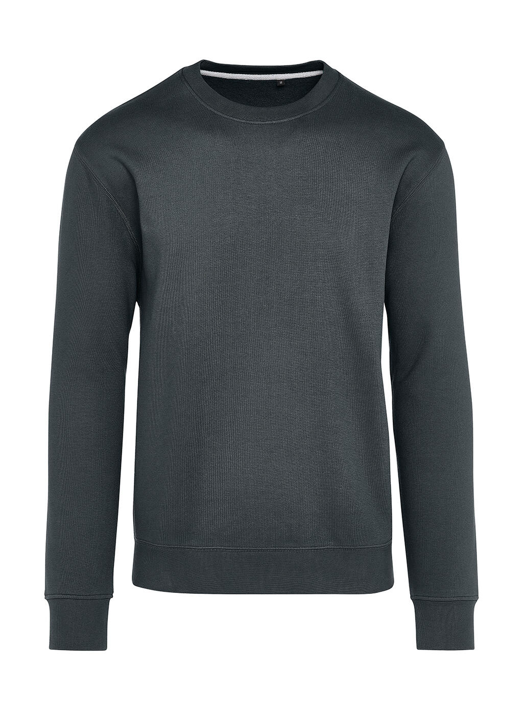 Sweat-shirt à col rond sans étiquette Signature - 130 - Charbon de bois