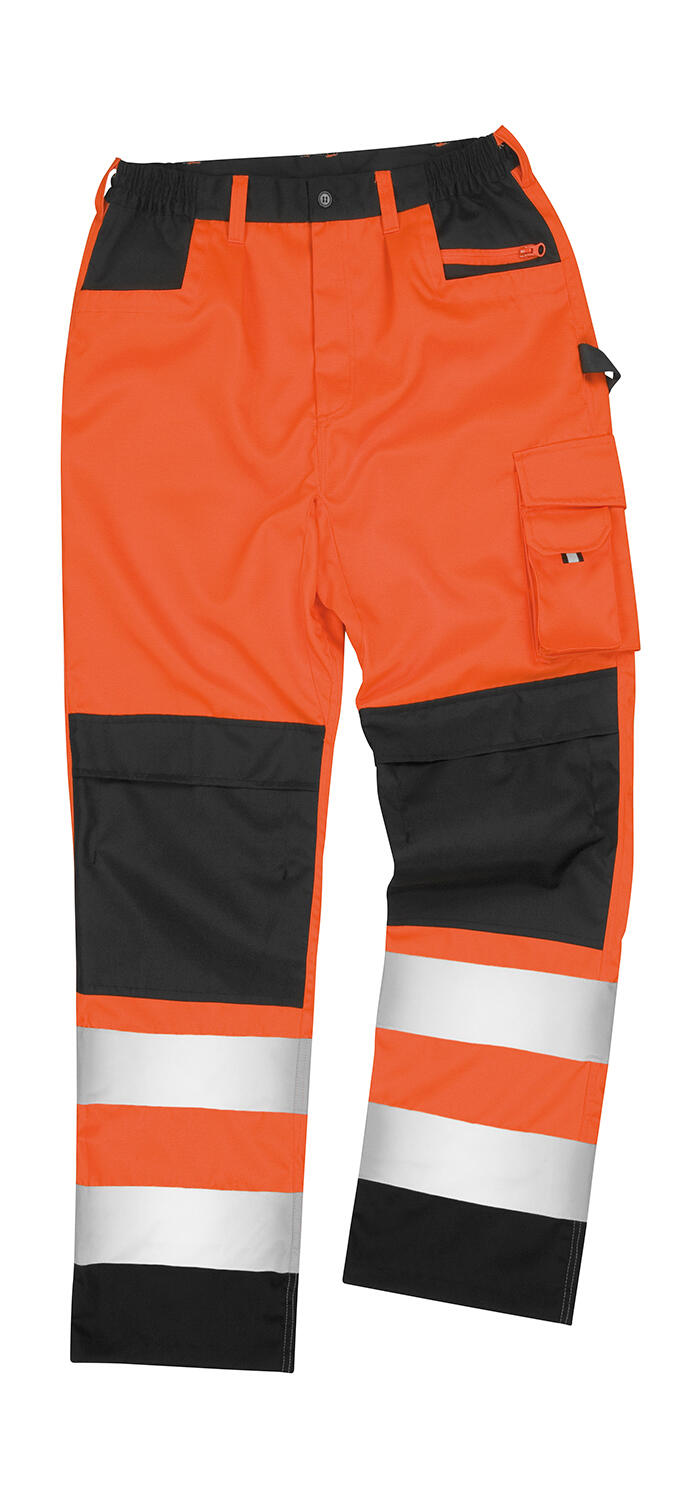 Veiligheidsbroek met cargozakken - ORNV - Fluorescerend oranje