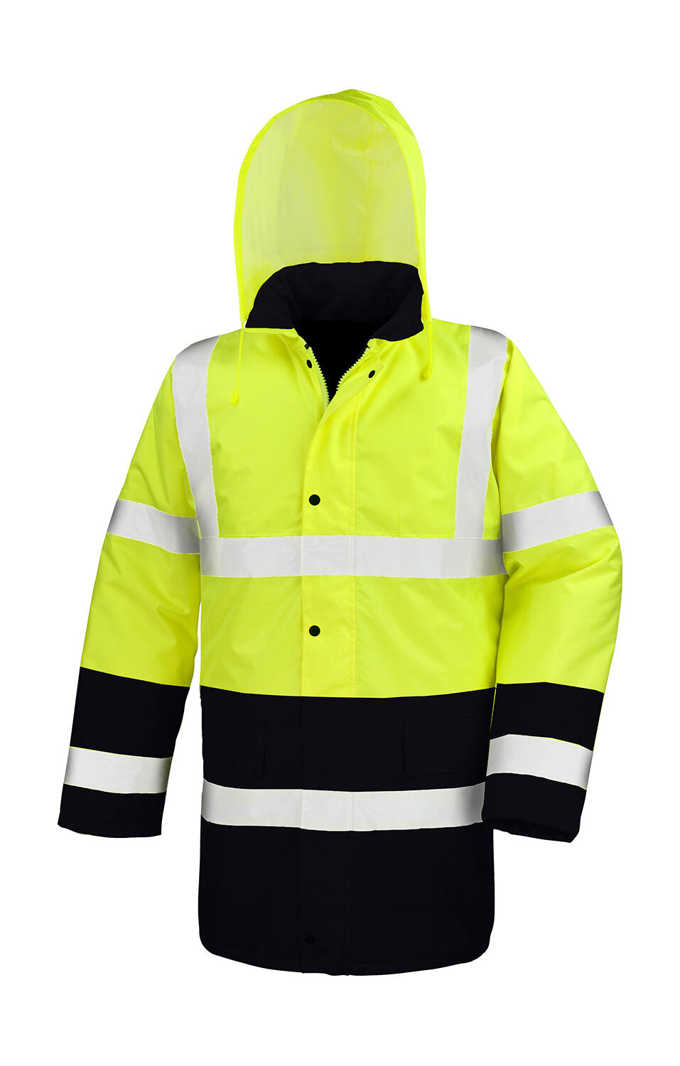 Manteau de sécurité bicolore pour autoroute - JAUNE - Jaune fluorescent