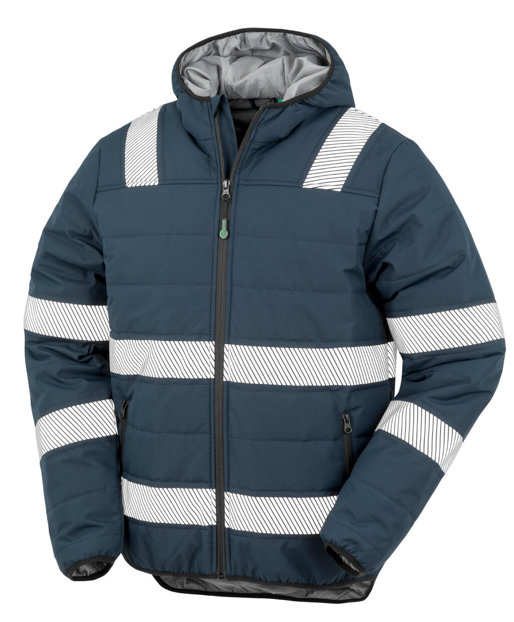 Veste de sécurité rembourrée en tissu ripstop recyclé - NVRD - Bleu marine
