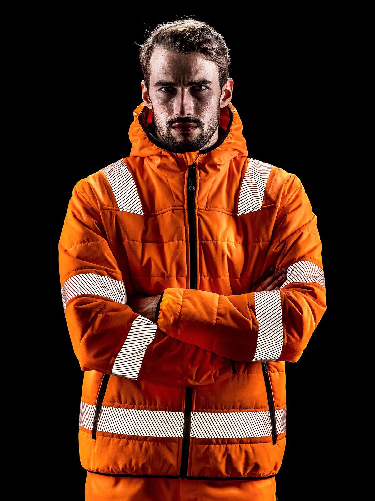 Veste de sécurité rembourrée en tissu ripstop recyclé