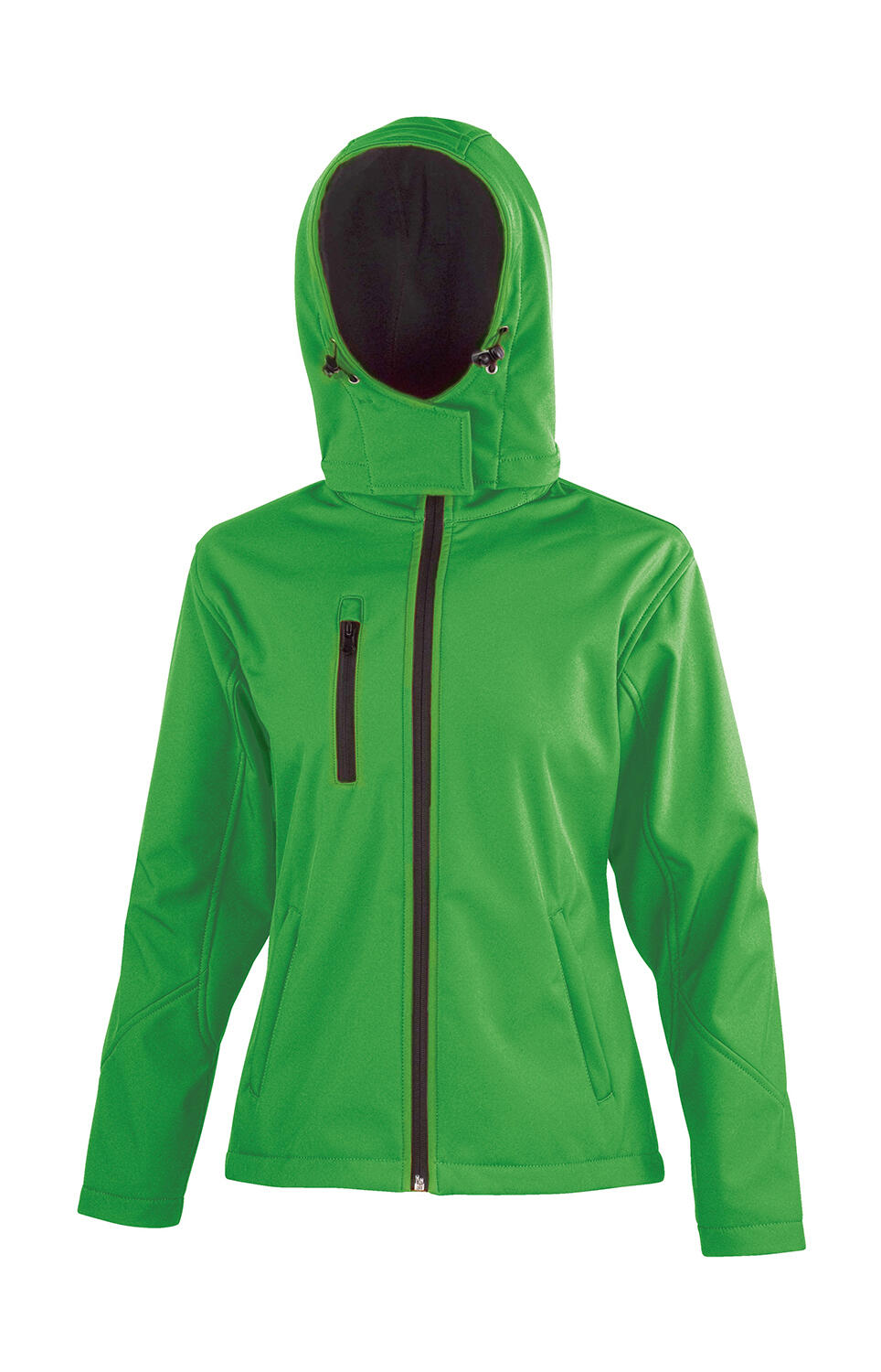 Veste softshell TX Performance pour femme avec capuche - GNBK - Vert vif/Noir