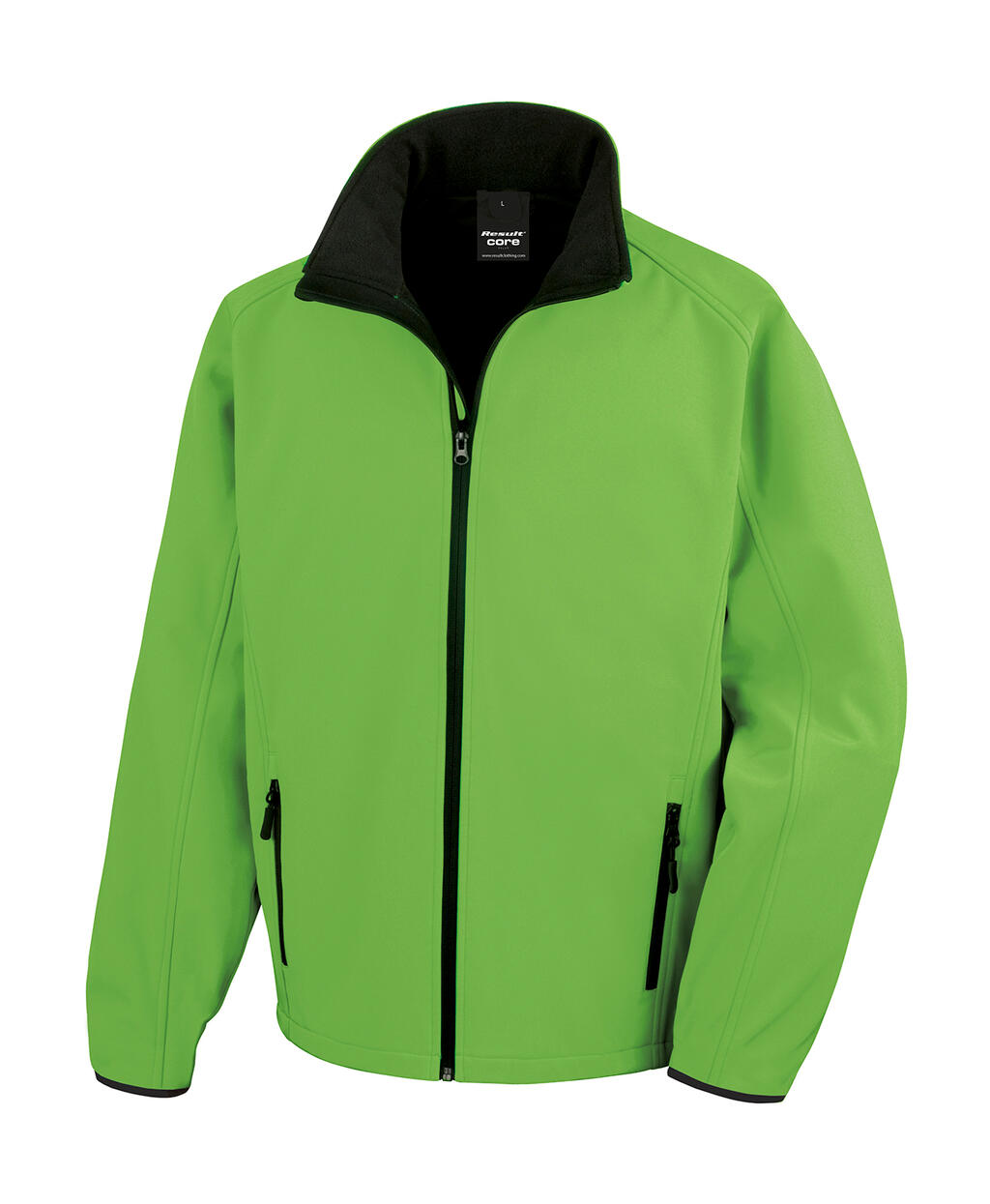 Printbare softshelljas - GNBK - Levendig groen/zwart