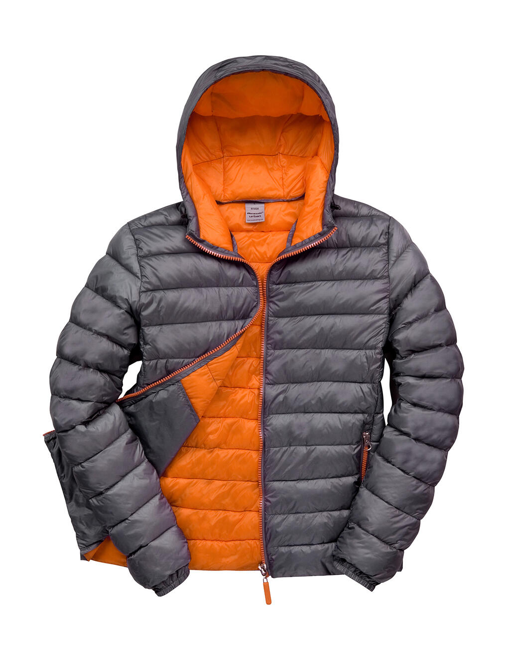 Veste à capuche Snow Bird pour homme - 162 - Gris/Orange