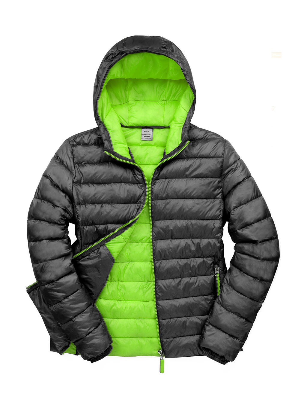 Veste à capuche Snow Bird pour homme - 171 - Noir/Citron vert