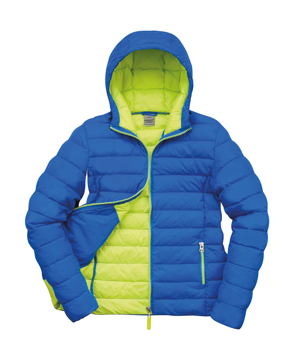 Dames Snow Bird Capuchonjas - 358 - Oceaanblauw/limoen punch