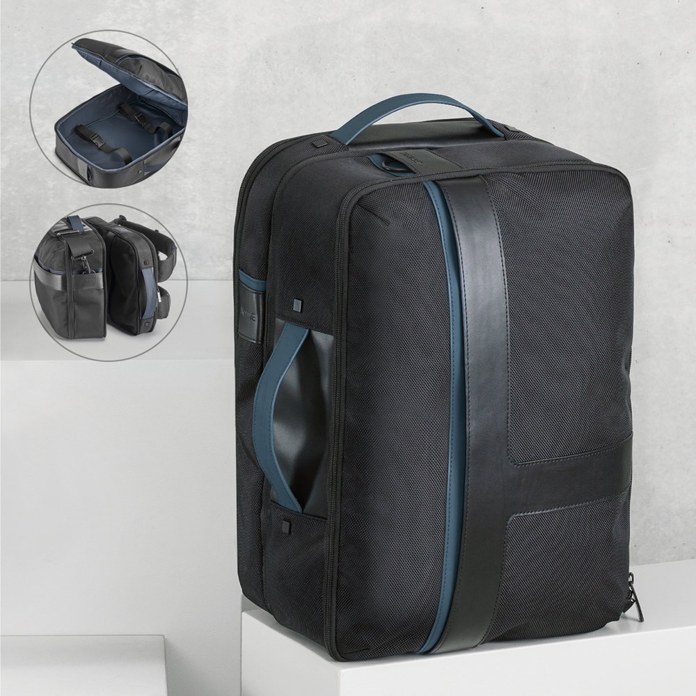 DYNAMISCHE RUGZAK I. 2-in-1 rugzak voor een 15,6 inch laptop, gemaakt van 1680D polyester en nylon.