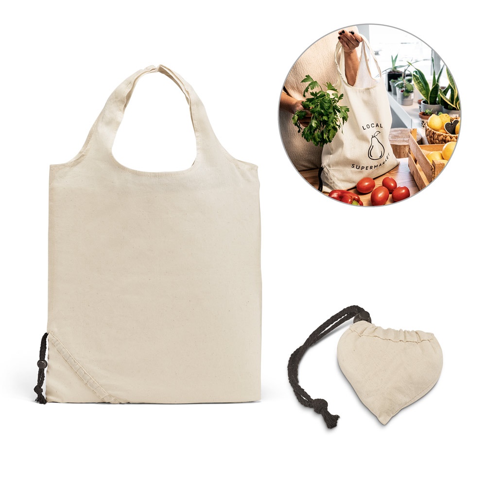ORLEANS. Opvouwbare tas van 100% katoen (100 g/m²).