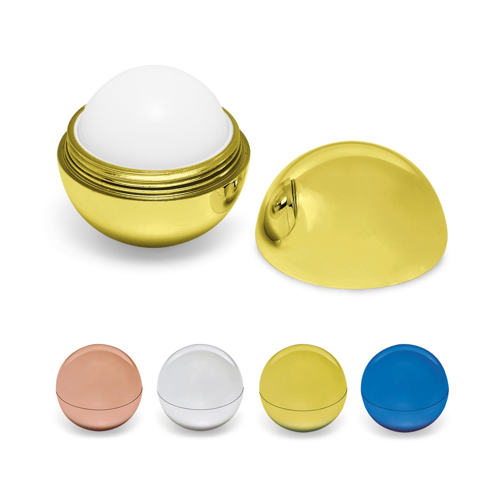 ALBA. Lippenbalsem met een bolvormige ABS-verpakking.