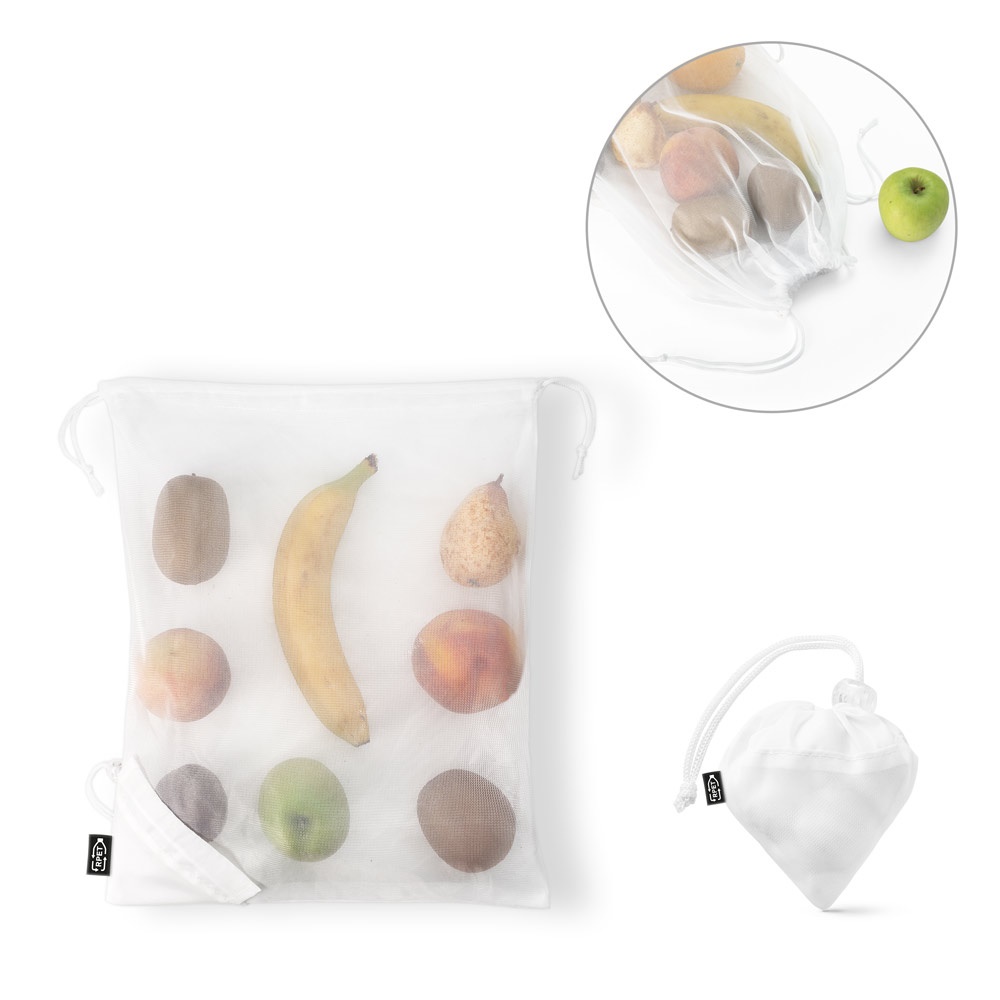 BOLZANO. Opvouwbare tas gemaakt van 190T gerecycled polyester (100% rPET) en gebreide stof.