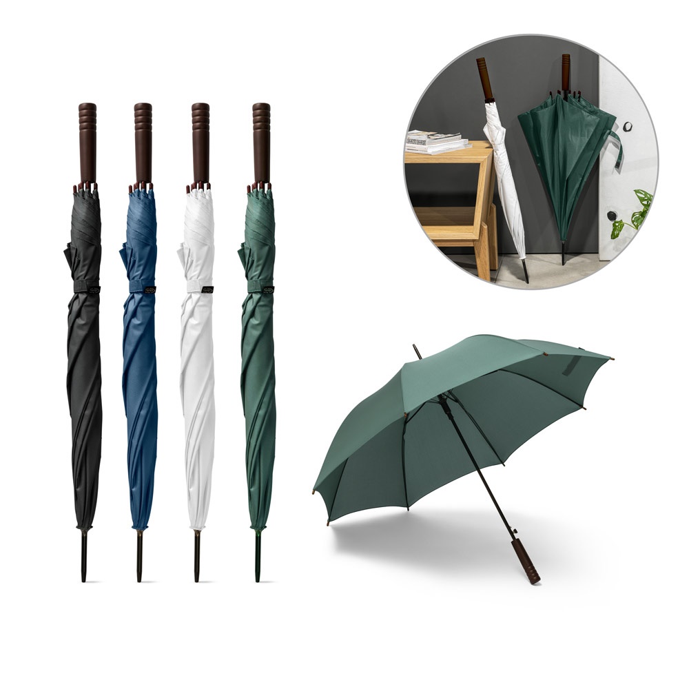 APOLO. Paraplu van gerecycled polyester (100% rPET) met automatische opening.