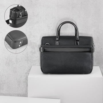 EMPIRE KOFFER II. Zakelijke laptoptas voor 15,6 inch laptops, uitgevoerd in kunstleer.