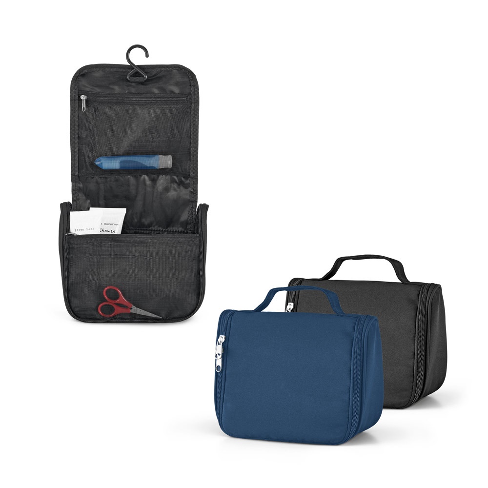 WILLIS. Trousse de beauté en microfibre avec plusieurs poches.