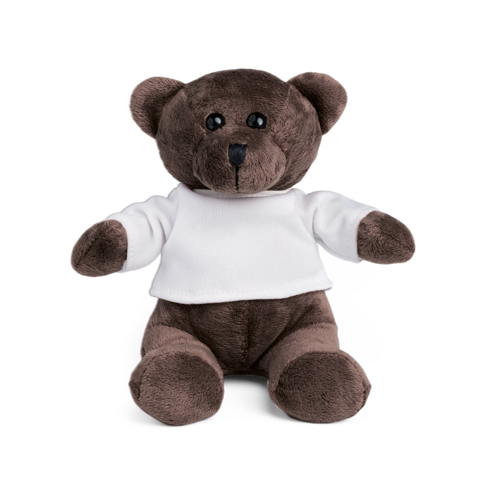 Grizzlybeer. Knuffelbeer met een T-shirt.