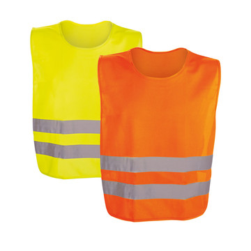 THIEM. Veiligheidsvest met hoge zichtbaarheid, gemaakt van 100% polyester.