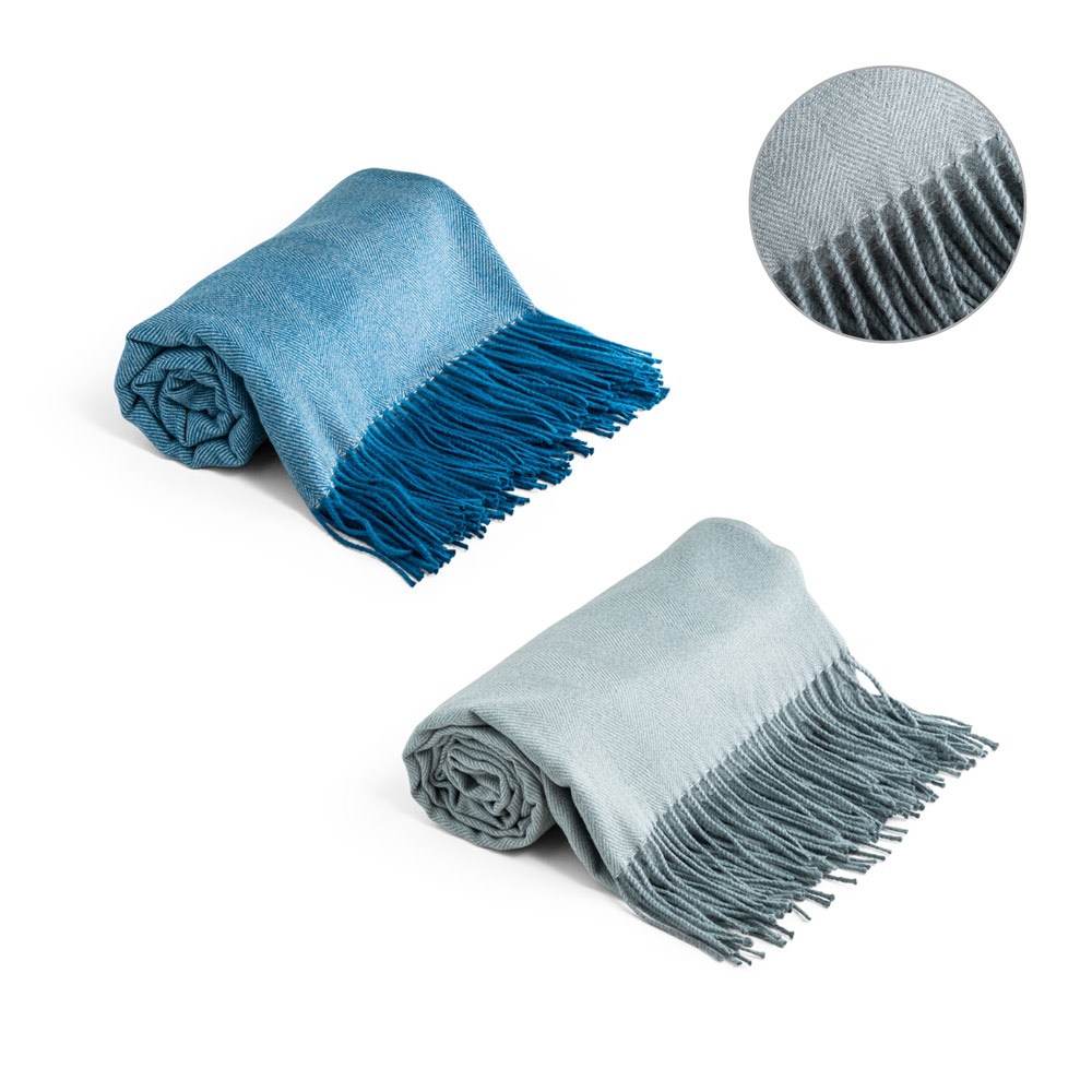 GLAD. Deken van 100% acryl met lint en personaliseerbare kaart (270 g/m²)