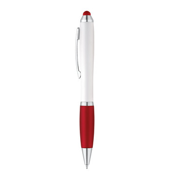 SANS BK. Balpen met metalen clip - 105 - Rood