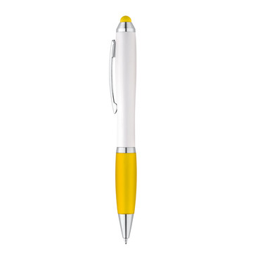 SANS BK. Balpen met metalen clip - 108 - Geel
