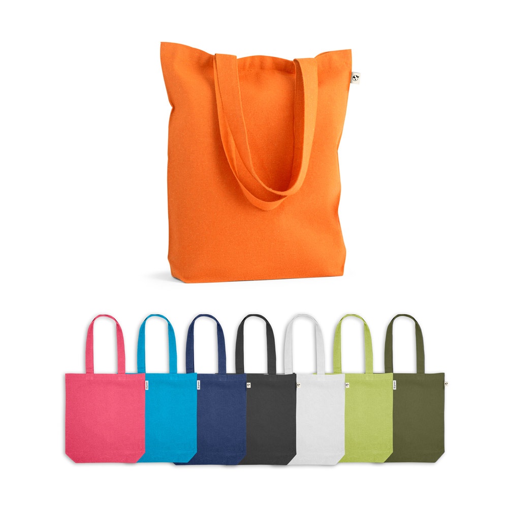MERIDA. Tas (220 g/m²) van katoen (50%), gerecycled katoen (30%) en polyester (20% rPET).