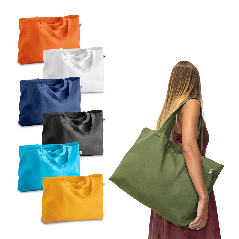 CAMDEN. Tas gemaakt van katoen (50%), gerecycled katoen (30%) en polyester (20% rPET) (280 g/m²)