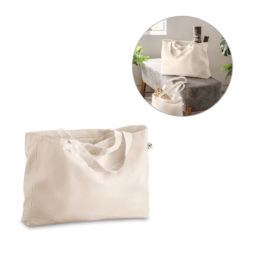 PARMA. Tas gemaakt van katoen (50%), gerecycled katoen (30%) en polyester (20% rPET) (280 g/m²)