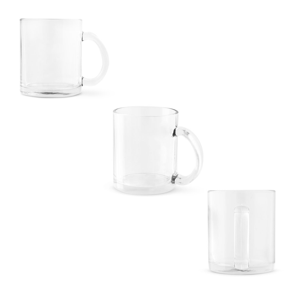 CARMO. Mug en verre de 350 mL pour sublimation.