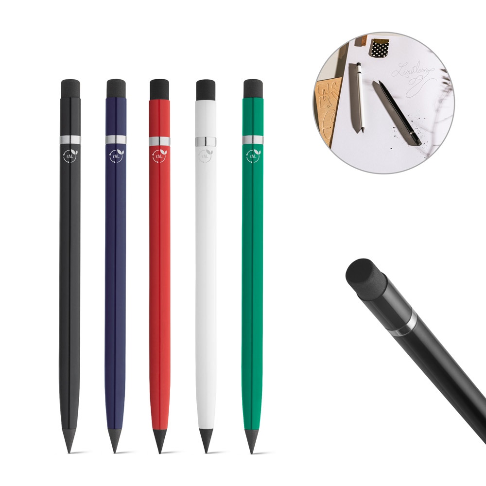 LIMITLESS. Inktloze pen met een behuizing van 100% gerecycled aluminium (rAL).