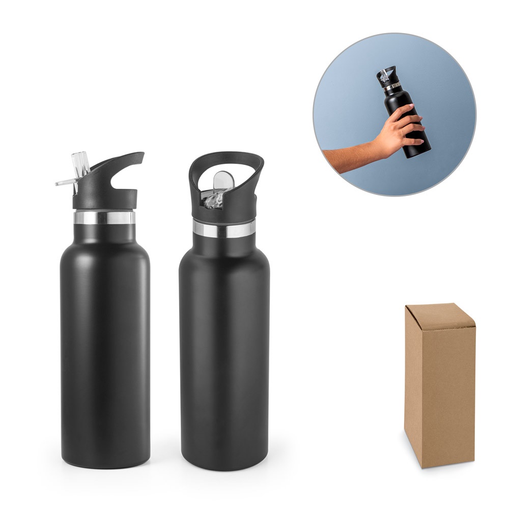 NORTON. Roestvrijstalen waterfles met PP-dop, 570 ml.