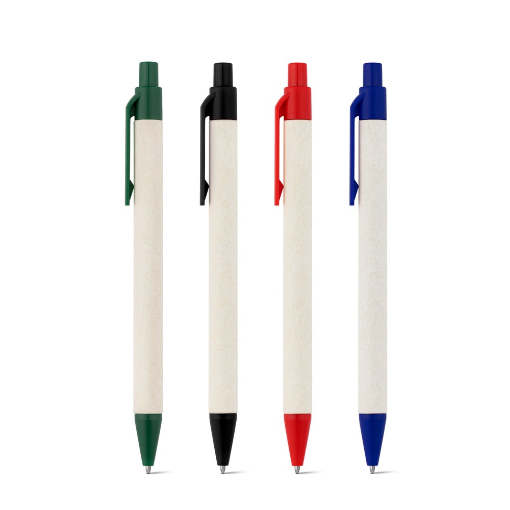 MILINK. Stylo à bille fabriqué à partir de briques de lait recyclées.