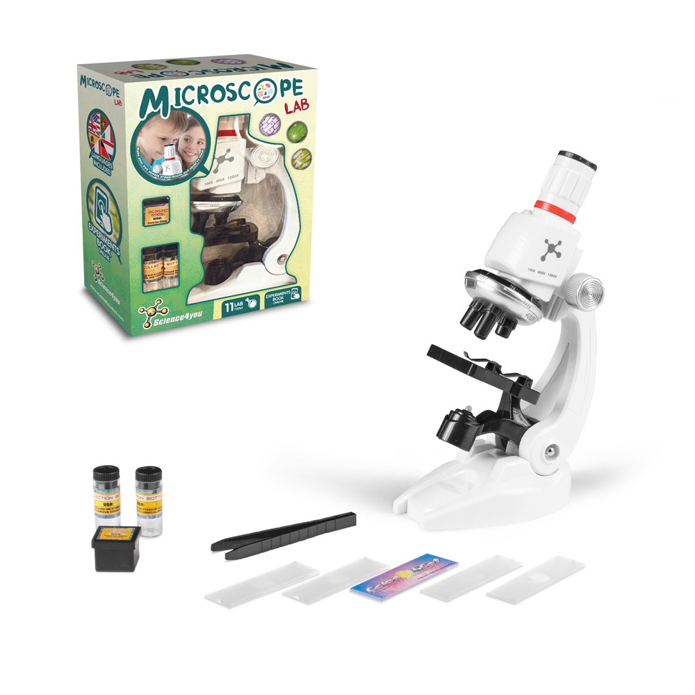 Microscoop. Educatief spel voor kinderen.