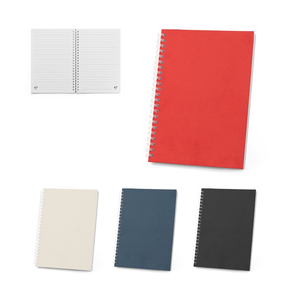 SCHILLER. Carnet A5 à couverture souple, fabriqué à partir de papier 100% recyclé.