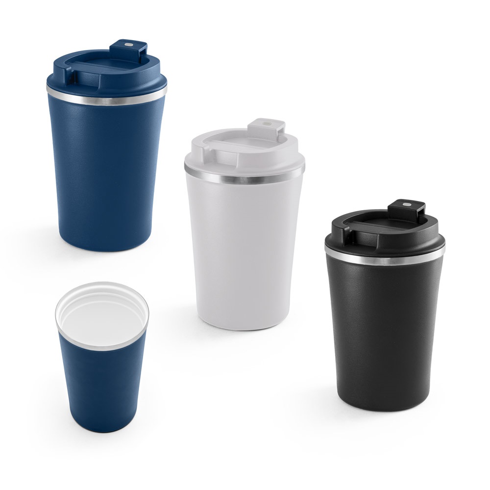 PHELPS CERAMIC. Gobelet de voyage en acier inoxydable avec intérieur en céramique, 470 ml.