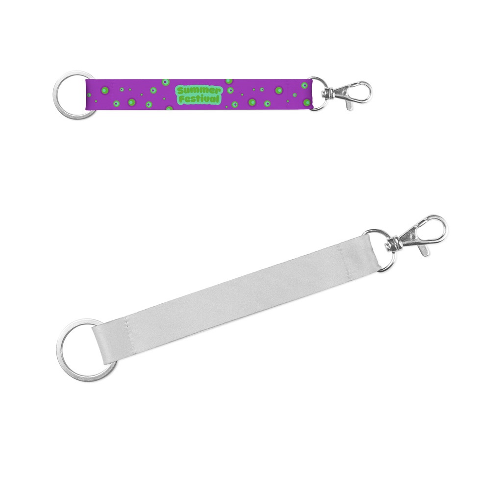 CRAWLEY. SUBLIMATION Short II DUO Lanyard Set (20 mm) avec anneau de 32 mm et mousqueton à déclenchement de 20 mm.