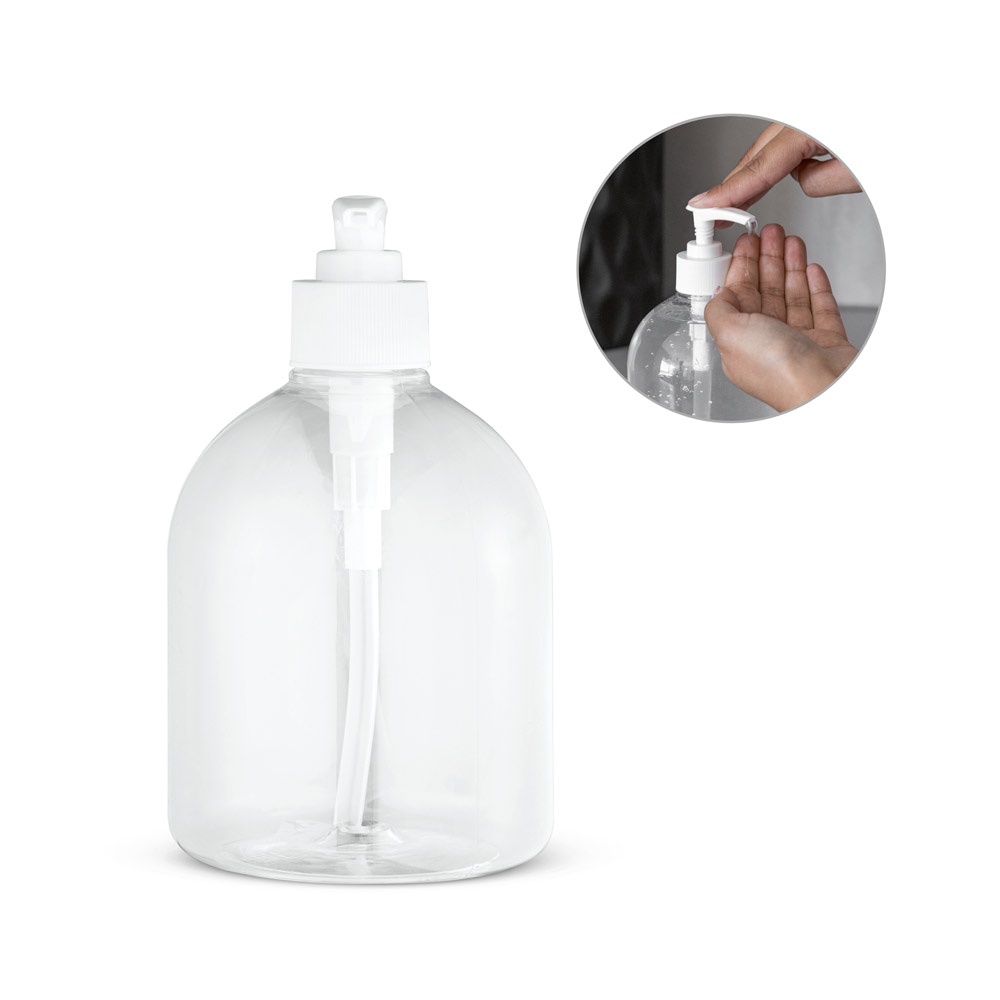 REFLASK 500. Fles van PET en PP met doseerpomp, 500 ml.