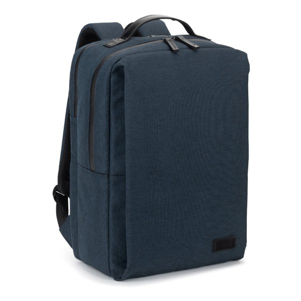 GLASGOW. Laptoprugzak (17 inch) gemaakt van hoogwaardig 600D gerecycled polyester (20 liter) - 104 - Blauw