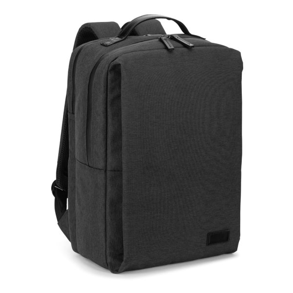GLASGOW. Laptoprugzak (17 inch) gemaakt van hoogwaardig 600D gerecycled polyester (20 liter) - 133 - Donkergrijs