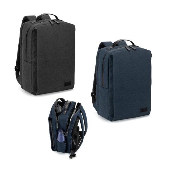GLASGOW. Laptoprugzak (17 inch) gemaakt van hoogwaardig 600D gerecycled polyester (20 liter)