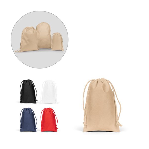 CADEAUTAS S. Klein, hitteverzegeld zakje van non-woven stof (60 g/m²)