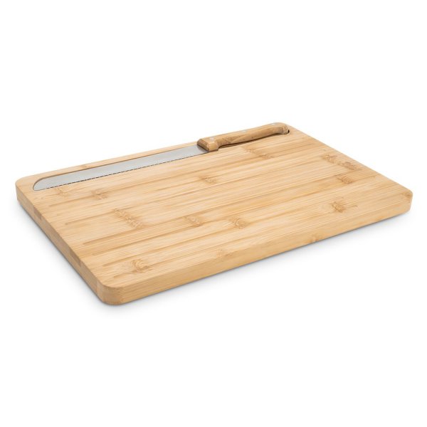 CATCHER. Planche à découper le pain en bambou avec couteau inclus. - 160 - Naturel