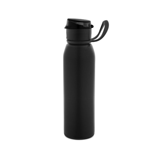 LEMIEUX. Gourde de sport en acier inoxydable (90 % recyclé) 670 ml - 103 - Noir